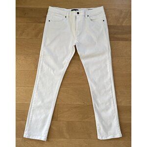 Kenneth Cole Reaction Womens White Pockets Denim Skinny Jeans Size 34x32